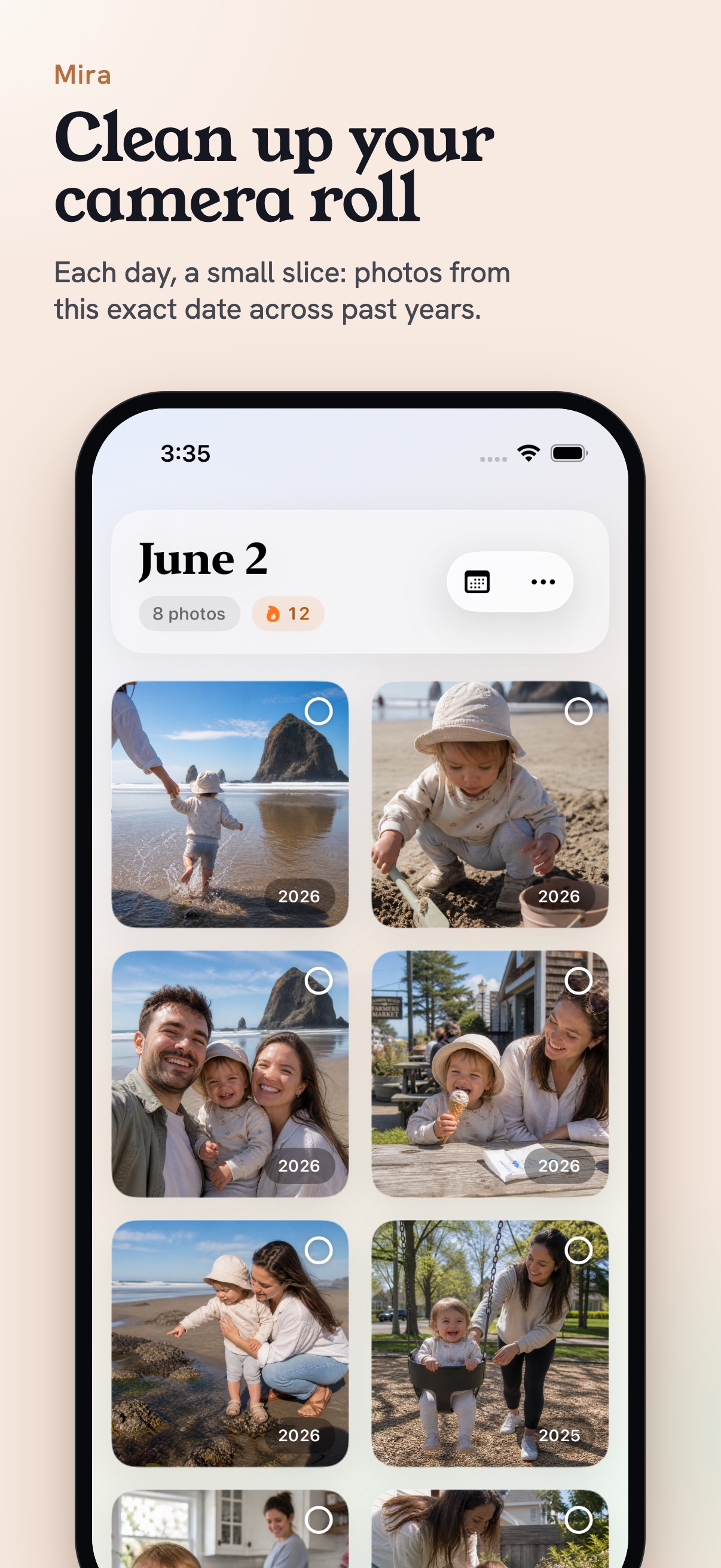 Mira showing photos from June 2 across several past years